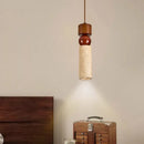 DecorBites™ Columnar Stone LED Pendant Lamp - Yellow Travertine - Nordic Minimalism