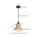DecorBites™ Columnar Stone LED Pendant Lamp - Yellow Travertine - Nordic Minimalism