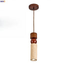 DecorBites™ Columnar Stone LED Pendant Lamp - Yellow Travertine - Nordic Minimalism
