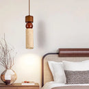 DecorBites™ Columnar Stone LED Pendant Lamp - Yellow Travertine - Nordic Minimalism