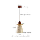 DecorBites™ Columnar Stone LED Pendant Lamp - Yellow Travertine - Nordic Minimalism