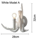 Rustic wood finish deer antler chandelier dining room light