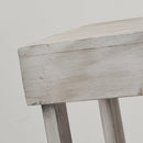Rustic Wood Square Side Table with Shelf