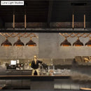 Rustic wooden beam and beige rope 3 light island pendant kitchen light