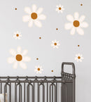 Giant Daisy Flowers - Fabric Nursery Wall Art Decals