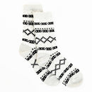 White Fox Patterned Sock