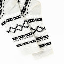White Fox Patterned Sock