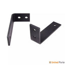 Planum 0010 Silk White Double Barn Door | Black Bypass Rail