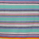 100% Cotton Serape Blanket - Mint Pastel