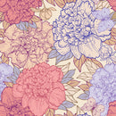 Beige Wallpaper with Peonies