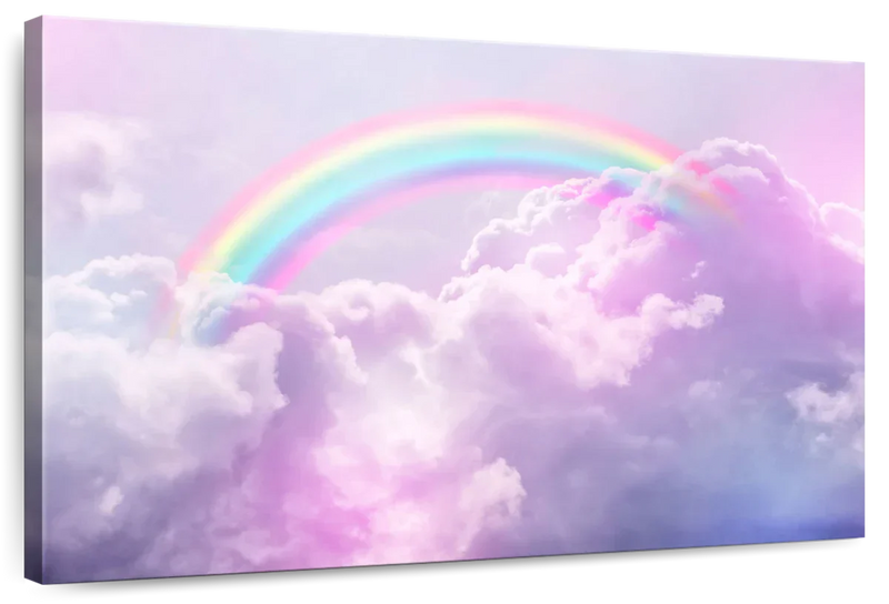 Rainbow On Clouds Wall Art