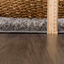 Charven Charcoal Subtle Wavy Abstract Modern Minimalist Polyester Machine Woven Area Rug