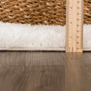 Crevalo Cream Subtle Wavy Abstract Modern Minimalist Polyester Machine Woven Area Rug