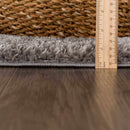 Charven Charcoal Subtle Wavy Abstract Modern Minimalist Polyester Machine Woven Area Rug