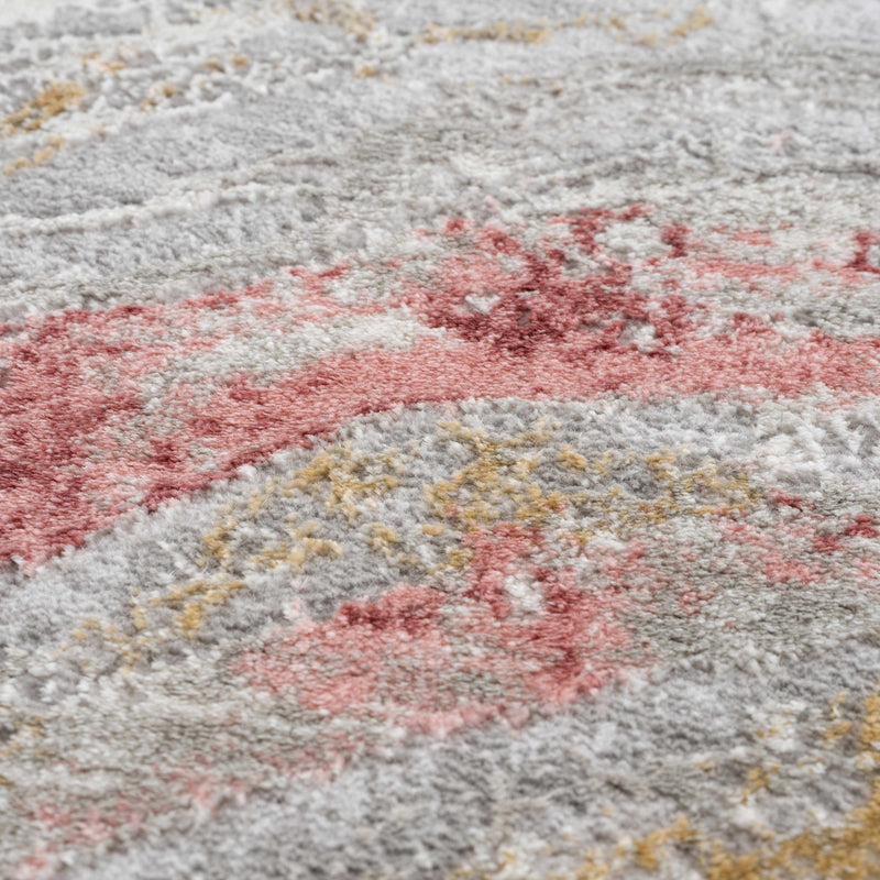 Lively Marble Pink Area Rug