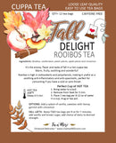 SALE | Fall Delight | Rooibos Tea | 12 Tea Bags | Caffeine Free | Tea n More