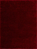Heavenly Solid Red Plush Rug - Clearance