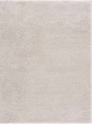 Velora Light Beige Wavy Abstract Modern Minimalist Polyester Machine Woven Area Rug