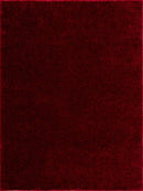 Heavenly Solid Red Plush Rug - Clearance