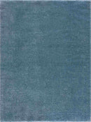 Heavenly Solid Blue Plush Rug - Clearance