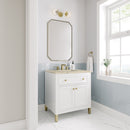 James Martin Chicago 30" Single Bathroom Vanity, Glossy White