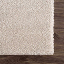 Velora Light Beige Wavy Abstract Modern Minimalist Polyester Machine Woven Area Rug