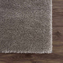 Charven Charcoal Subtle Wavy Abstract Modern Minimalist Polyester Machine Woven Area Rug