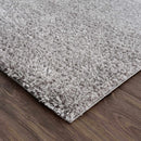 Lunaro Gray Subtle Wavy Abstract Modern Minimalist Polyester Machine Woven Area Rug - Clearance