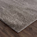 Charven Charcoal Subtle Wavy Abstract Modern Minimalist Polyester Machine Woven Area Rug