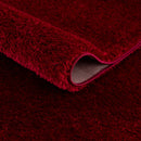 Heavenly Solid Red Plush Rug - Clearance
