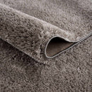 Charven Charcoal Subtle Wavy Abstract Modern Minimalist Polyester Machine Woven Area Rug