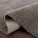 Charven Charcoal Subtle Wavy Abstract Modern Minimalist Polyester Machine Woven Area Rug