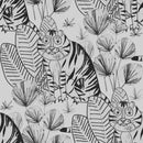 Black and White Wallpaper with Tigers
