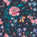 Modish Dark Floral Wallpaper Vogue Select