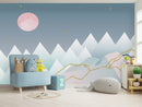 Mountains Pattern Wallpaper for Nursery