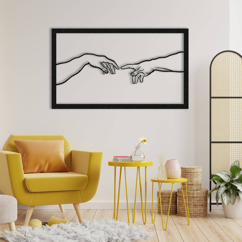 Sacred Creation of Adam Metal Wallart