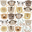 African Animals - Fabric Nursery Wall Art Decals