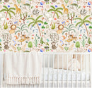 Colorful Safari Wallpaper - Nursery Wall Decor Wallpapers