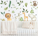 Safari Animals, Jungle Creatures - Fabric Nursery Wall Art Decal