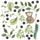 Safari Animals, Jungle Creatures - Fabric Nursery Wall Art Decal