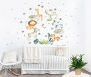 Safari Animals, Jungle Creatures - Fabric Nursery Wall Art Decal