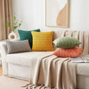 Sage green corduroy velvet pillowcase set of 2 living room cushions