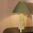 Sage green cotton velvet floor lamp living room light