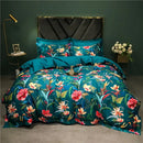Sage green & cream bird floral 1400tc egyptian cotton bedding set bedroom