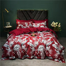 Sage green & cream bird floral 1400tc egyptian cotton bedding set bedroom