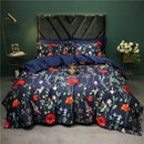Sage green & cream bird floral 1400tc egyptian cotton bedding set bedroom