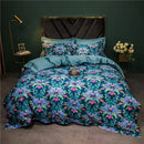 Sage green & cream bird floral 1400tc egyptian cotton bedding set bedroom