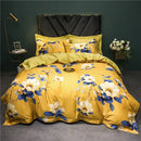 Sage green & cream bird floral 1400tc egyptian cotton bedding set bedroom