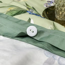 Sage green & cream bird floral 1400tc egyptian cotton bedding set bedroom