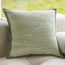Sage green plant jacquard pillow covers living room decor